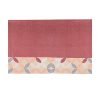 Tappetino cucina 60% cotone 40% poliestere opticalbordeaux antiscivolo cm50x80x1