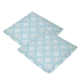 Tovagliolo set 2 pezzi venice brocade verde verona quadro cm40x40