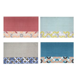 Tappetino cucina 60% cotone 40% poliestere optical 4 ass antiscivolo cm50x80h1