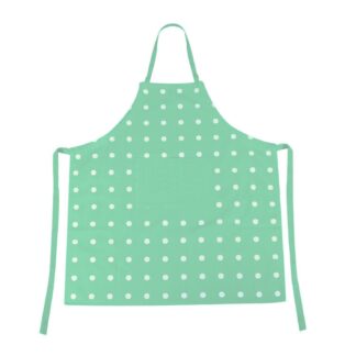 Grembiule pop pois verde acqua cm80x90