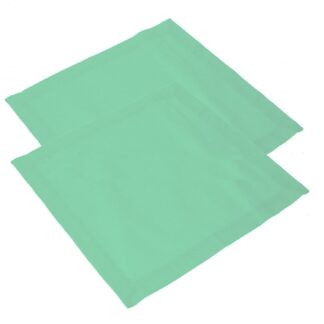 Tovagliolo pop pois set 2 pezzi verde acqua quadro cm40x40