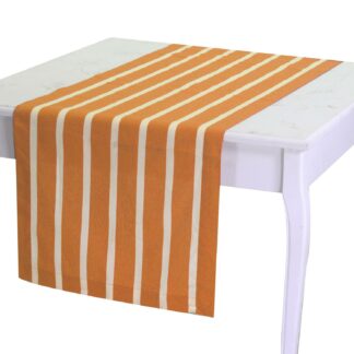 Runner pop righe arancione cm50x150