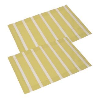 Tovaglietta pop righe set 2 pezzi lime rettangolare cm33x45