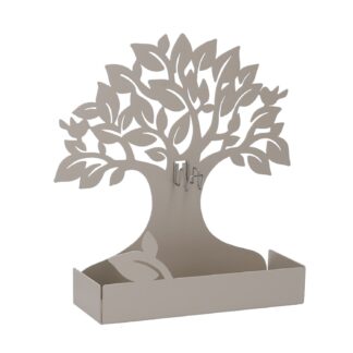 Portazampirone metallo albero tortora cm17x5h17,5