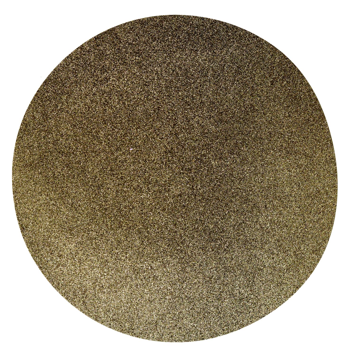 Tovaglietta plastica oro glitter tondo cm ø38h1