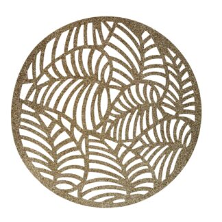 Tovaglietta plastica oro tondo cm ø38h1