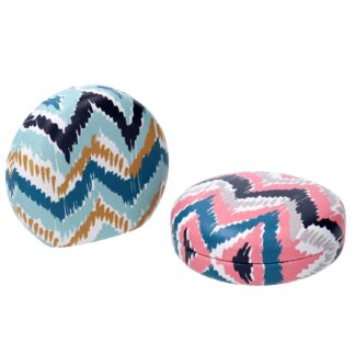 Scatola ecopelle con specchio 2 assortiti cm7,6x7,1h3,1