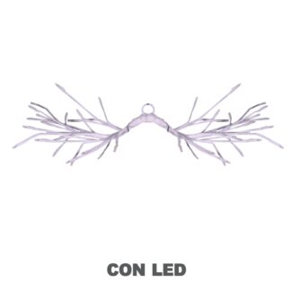 Luce ramo 48 led bianco caldo cm60x30 alimentazione fissa uso esterno