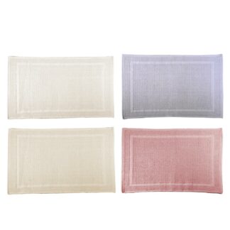 Tappetino bagno 100% cotone vincent 4 assortitiantiscivolo cm50x80h2