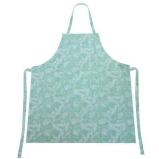 Grembiule tessuto wild rose verde acquacm80x90