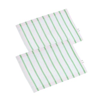 Tovaglietta flora stripe set 2 pezzi verde salvia rettangolare cm33x45