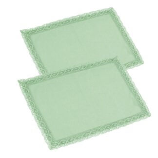 Tovaglietta set 2 pezzi amelie verde acqua rettangolare cm33x45