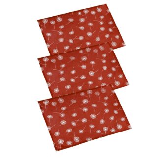 Canovaccio tessuto life set 3 pezzi rosso mattone cm50x70
