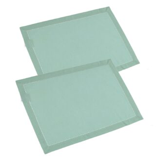 Tovaglietta set 2 pezzi juliette verde acqua rettangolare cm33x45