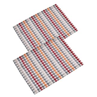 Tovaglietta london set 2 pezzi bordeauxrettangolare cm33x45