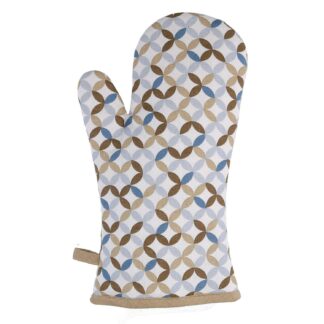 Guanto da cucina optical beige cm18x32