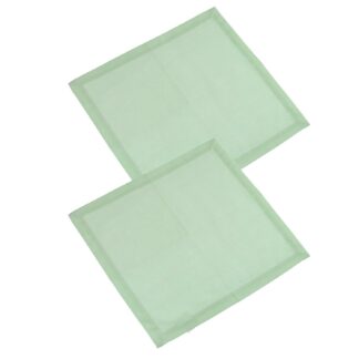 Tovagliolo set 2 pezzi optical verde chiaroquadro cm40x40
