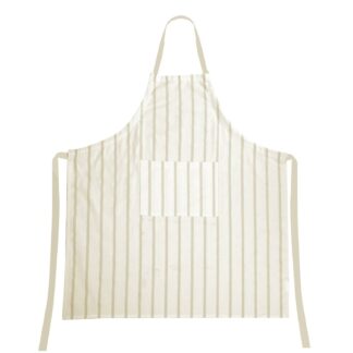 Grembiule flora stripe beige cm80x90