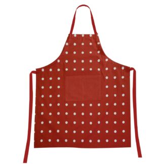 Grembiule pop pois bordeaux cm80x90