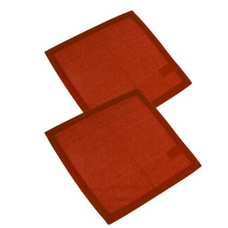Tovagliolo pop pois set 2 pezzi bordeaux quadro cm40x40