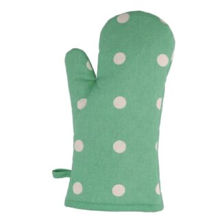 Guanto da cucina pop pois verde acqua cm18x32