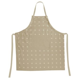 Grembiule pop pois beige cm80x90