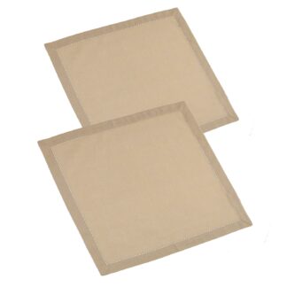 Tovagliolo set 2 pezzi juliette beige quadro cm40x40