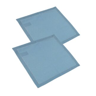 Tovagliolo set 2 pezzi juliette blu quadro cm40x40