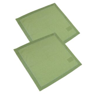 Tovagliolo set 2 pezzi julietteverde quadro cm40x40