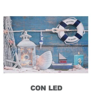 Quadro mare led mare cm60x2,3x40