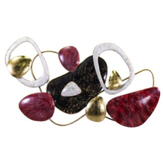 Quadro metallo rosso cm120x70h9,5