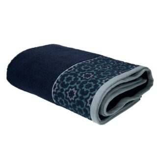 Asciugamano telo doccia Giada jaquard blu cm100x150x2