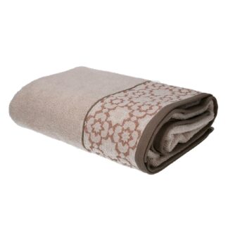Asciugamano telo doccia Giada jaquard perla cm100x150x2