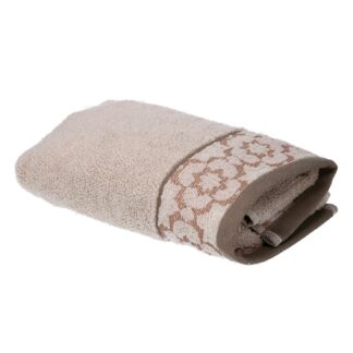 Asciugamano viso Giada jaquard perla cm45x95