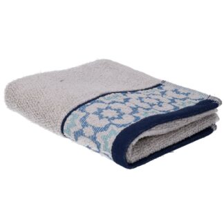 Asciugamano ospite Giada jaquard tortora cm35x55