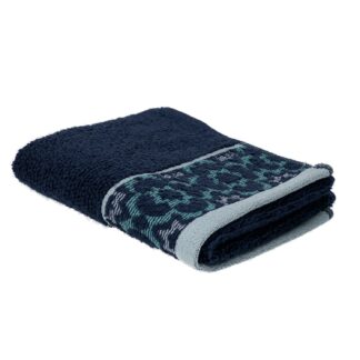 Asciugamano ospite Giada jaquard blu cm35x55