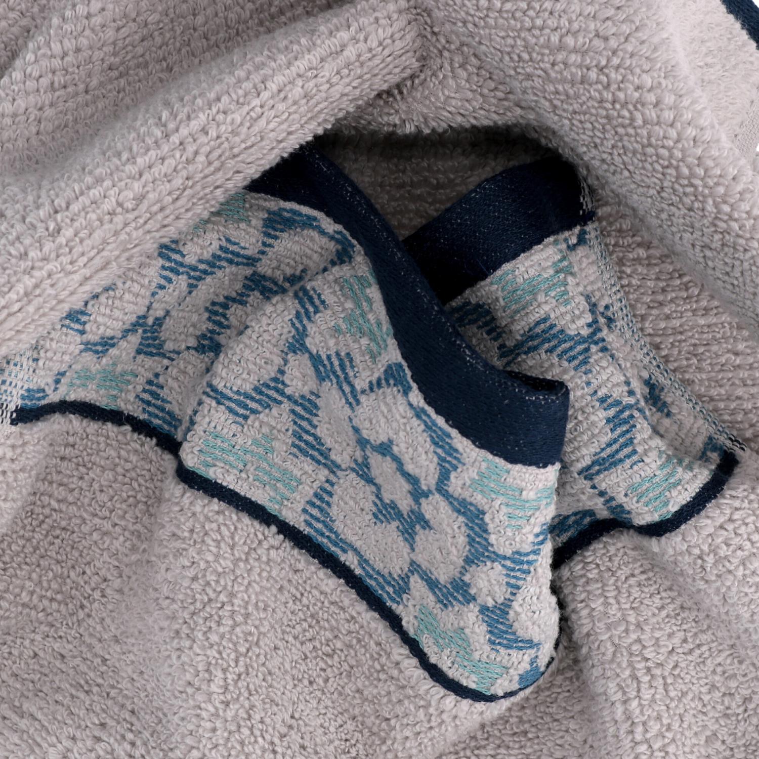 Asciugamano viso Giada jaquard tortora cm45x95 - immagine 4