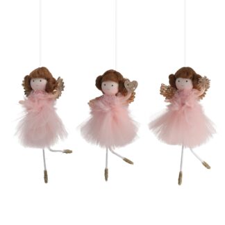 Angelo tessuto rosa 3 assortiti cm6h15