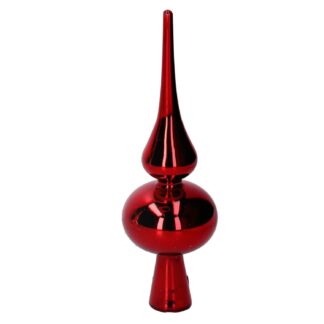 Puntale vetro rosso cm ø5,7h19