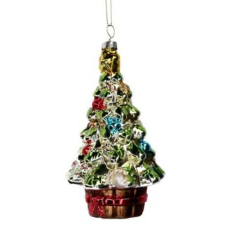 Albero vetro verde cm ø8,7h14,8