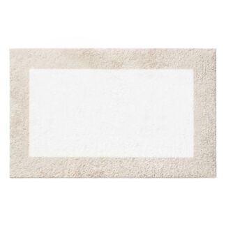 Tappetino bagno 100% cotone otello beige antiscivolo cm50x80x2