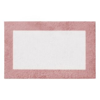 Tappetino bagno 100% cotone otello rosaantiscivolo cm50x80x2