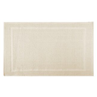 Tappetino bagno 100% cotone vincent beige antiscivolo cm50x80x2