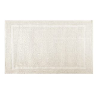 Tappetino bagno 100% cotone vincent ivory antiscivolo cm50x80x2