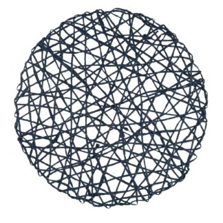 Tovaglietta carta blu tondo cm ø38