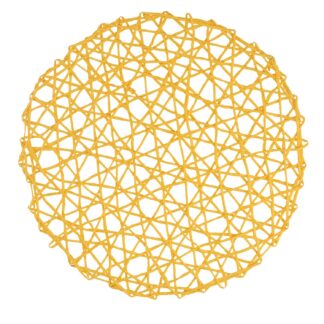 Tovaglietta carta giallo tondo cm ø38
