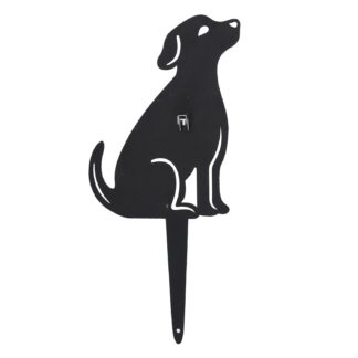 Portazampirone metallo cane nero cm17x2x36