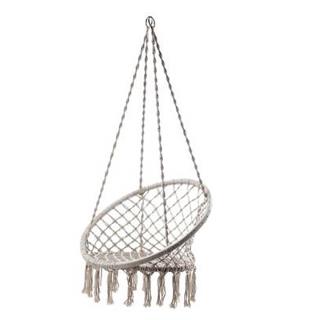 Sedia dondolo tessuto ecrù cmø60/80h45/100