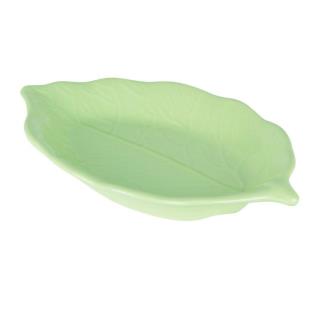 Piatto velvet verde chiaro foglia cm31xh4x19