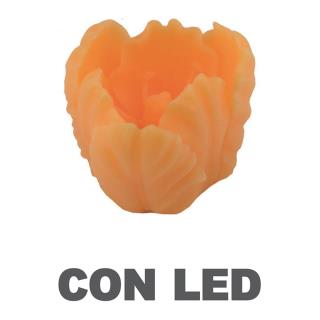 Candela led tulipano arancione cmø9h8